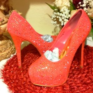 Bling bling heels size 8